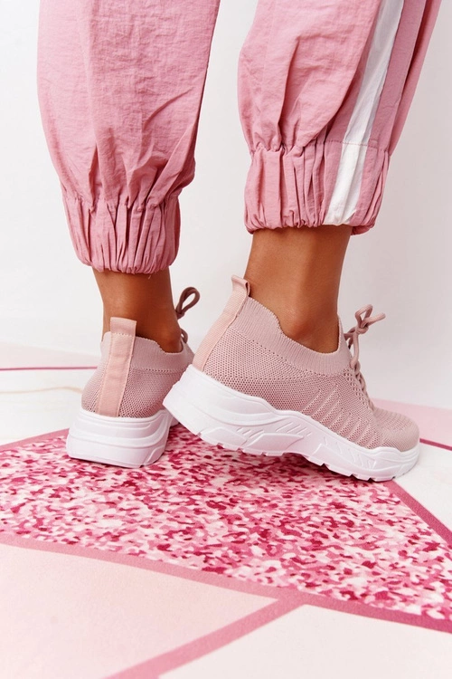 Damskie Sportowe Buty Sneakersy Różowe Ruler