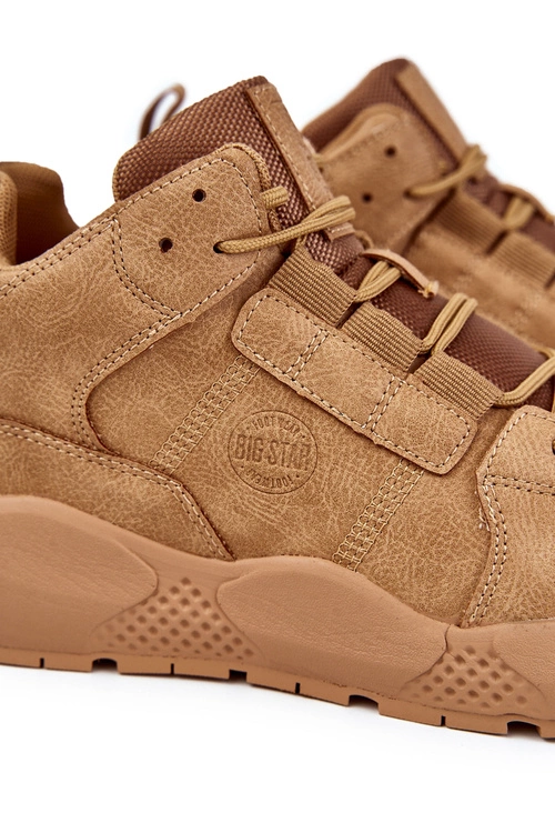 Męskie Sneakersy Buty Sportowe Big Star KK174248 Camel