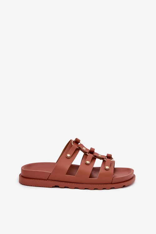 Klapki Damskie Z Paskami Camel Pasiriela