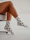 Skarpetki Damskie W Grochy Ecru