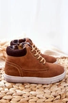 Dziecięce Ocieplane Sportowe Buty Big Star BB374131BS Camel