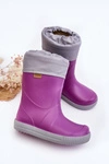 Dziecięce Kalosze Z Ocieplaczem Snow Wave Gokids 981 Fioletowe 