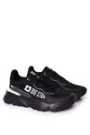 Męskie Sportowe Buty Memory Foam Big Star HH174209 Czarno-Niebieskie