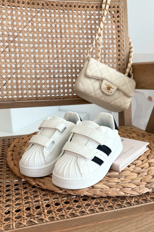 Dziecięce Buty Sportowe Sneakersy Z Eko Skóry Białe Renel