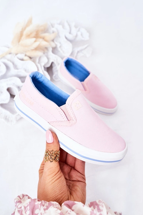 Dziecięce Wsuwane Tenisówki Slip-On Big Star HH374009 Różowe
