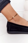 Damskie Zamszowe Mokasyny Big Star HH274662 Czarne