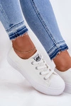 Trampki Damskie Na Platformie LEE ISLA C WOMEN LOW 50261002.1FG Białe