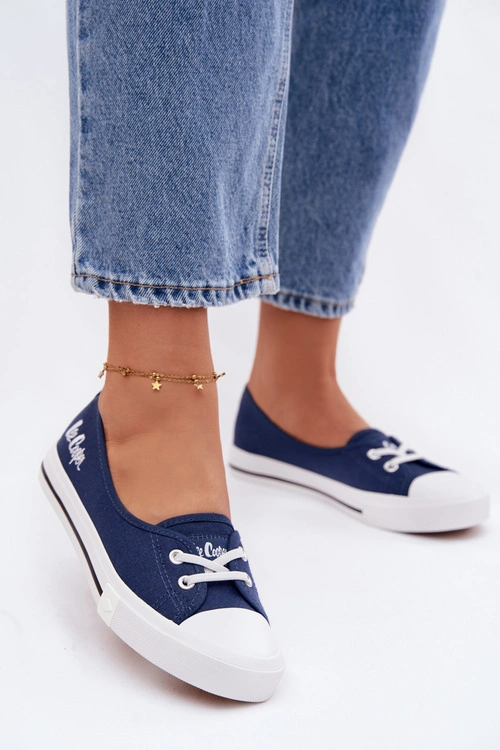 Tenisówki Trampki Damskie Lee Cooper LCW-26-31-4355 Granatowe