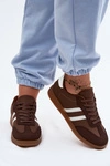 Sneakersy Damskie Czekoladowe Seabell