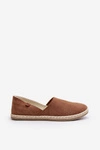 Damskie Zamszowe Espadryle Brązowe Vulcano