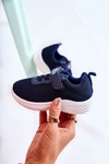 Dziecięce Buty Sportowe Na Rzep Niebieskie Lexy