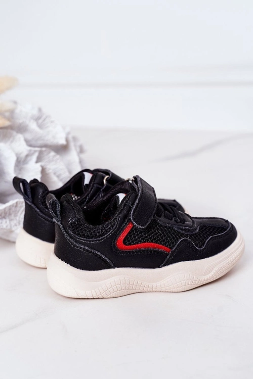 Dziecięce Sportowe Buty Sneakersy Czarne Fun