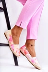 Damskie Espadryle Slip-On Różowo-Żółte Santana