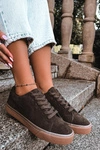 Sneakersy Damskie Big Star UU274243 Czekoladowe