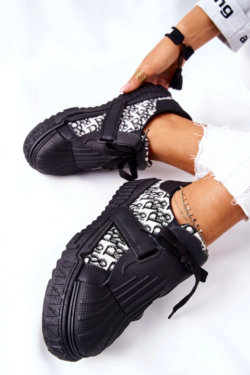 Damskie Sportowe Buty Sneakersy Czarne Dreams