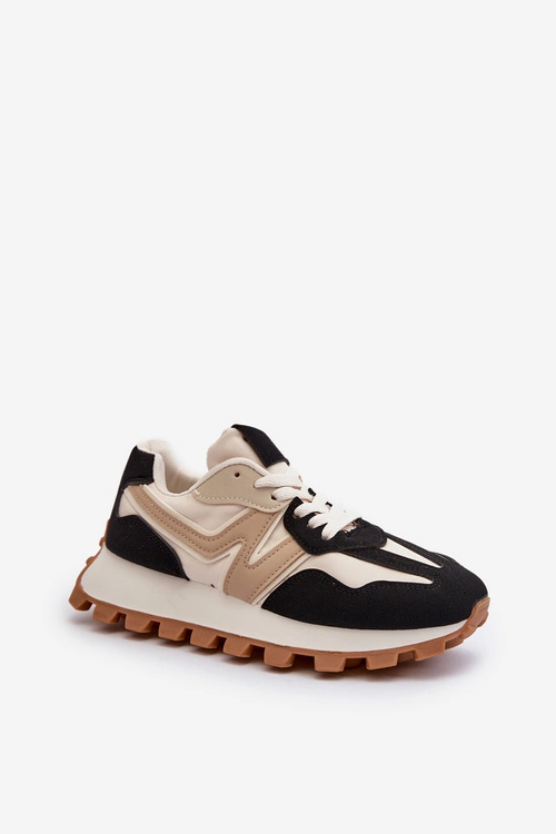 Sneakersy Buty Sportowe Damskie Czarne Kalelia