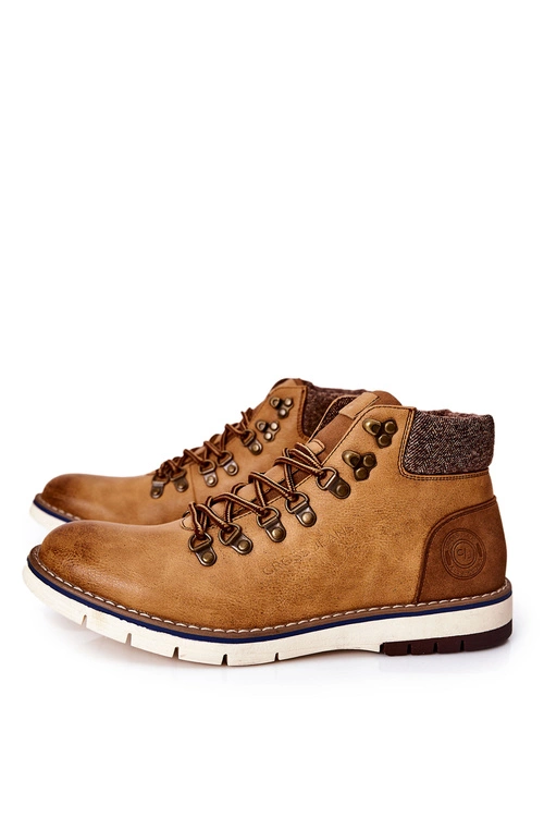 Męskie Buty Trekkingowe Cross Jeans EE1R4078C Camel