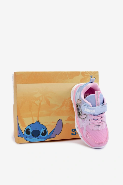 Sneakersy Dla Dziewczynki Stitch Ze Świecącą Podeszwą 8703815 Różowo-Niebieskie