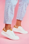 Sportowe Damskie Buty Białe z Zapiętkiem Camel Milly