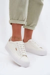 Sneakersy Na Platformie Big Star TT274805 Białe