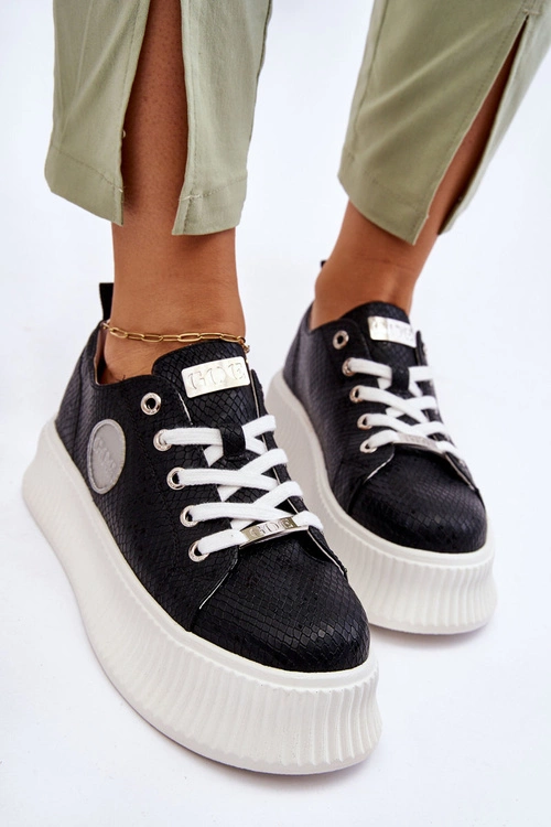 Damskie Sneakersy Buty Sportowe GOE JJ2N4127 Czarne