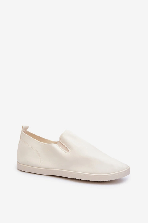 Damskie Tenisówki Trampki Slip-On Beżowe Lovinia