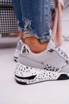 Sportowe Damskie Buty Gruba Podeszwa Szare Nokien
