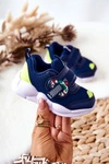 Dziecięce Sportowe Buty Na Rzep Befado 516P094 Granatowe