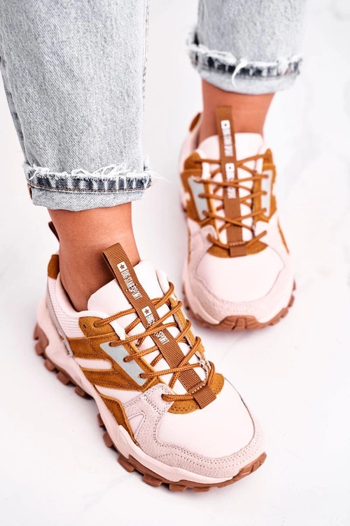 Damskie Sneakersy Big Star Beżowe GG274664