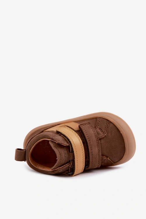 Skórzane Trzewiki Półbuty Barefoot Dla Dzieci FRODDO G2130380-2 Brązowe
