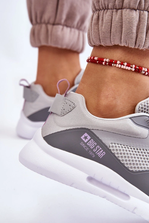 Damskie Buty Sportowe Sneakersy Big Star LL274371 Szare