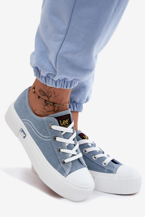 Trampki Damskie Na Platformie LEE ISLA C WOMEN LOW 50261002.21H Jeansowe