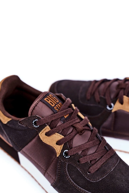 Sportowe Męskie Buty Big Star Brązowe GG174177
