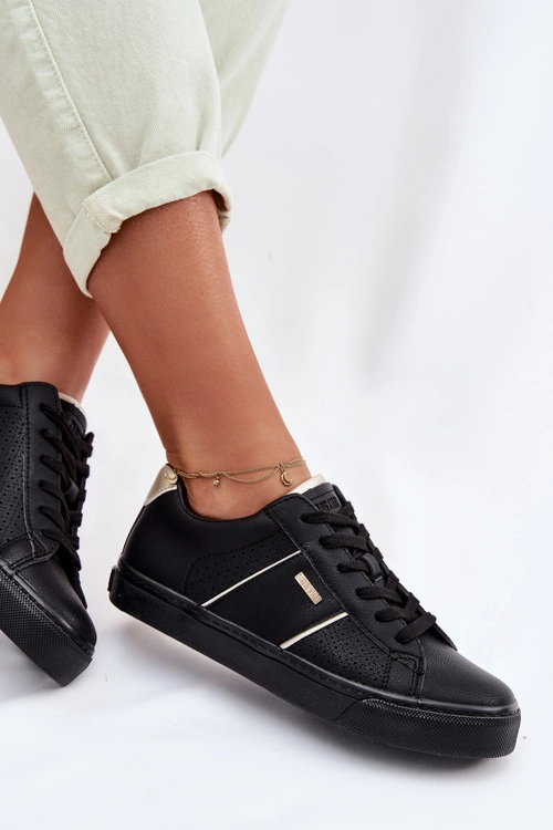Sneakersy Damskie Ażurowe Big Star TT274290 Czarne