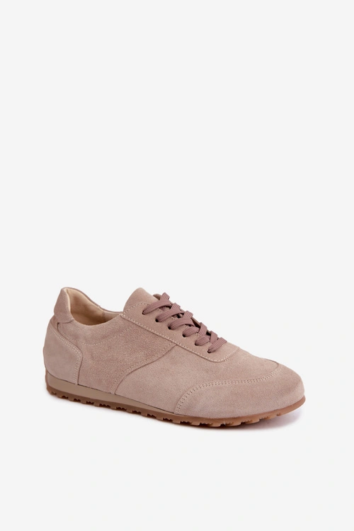 Sneakersy Barefoot Z Naturalnego Zamszu Zazoo N1422 Beżowe