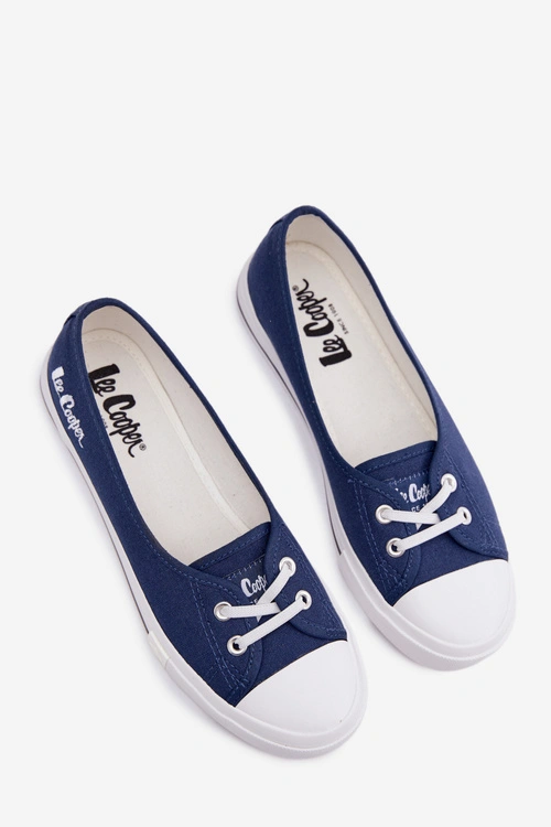 Tenisówki Trampki Damskie Lee Cooper LCW-26-31-4355 Granatowe