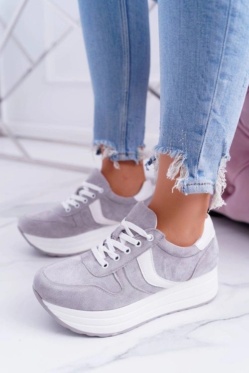 Sportowe Damskie Szare Buty SportFreak
