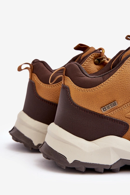 Ocieplane Sneakersy Męskie Brązowe Big Star MM174158