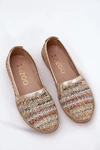 Eleganckie Skórzane Espadryle Z Plecionką Zazoo 10178 Multikolor