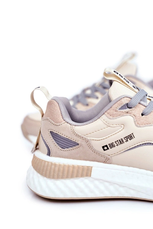 Sportowe Męskie Buty Big Star Beżowe GG174465