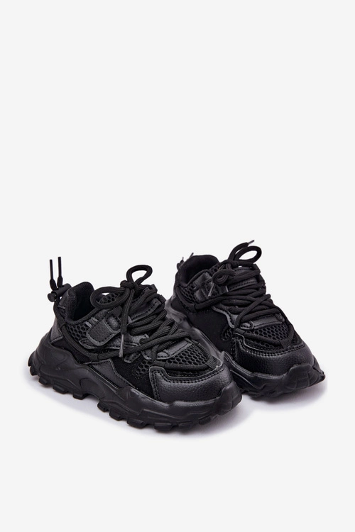 Buty Sportowe Sneakersy Dziecięce Czarne Tilvianea