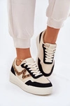 Buty Sportowe Damskie Na Platformie Panterka Czarne Lorori