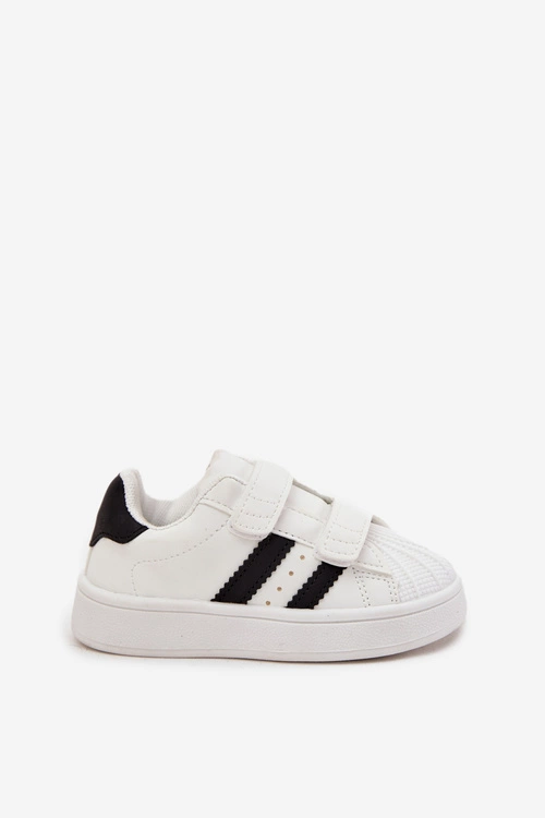 Dziecięce Buty Sportowe Sneakersy Z Eko Skóry Białe Renel