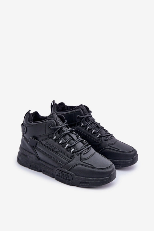 Sneakersy Męskie Ocieplane Big Star OO174587 HI-POLLY SYSTEM Czarne
