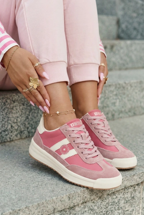 Sneakersy Damskie Big Star TT274160 Różowe