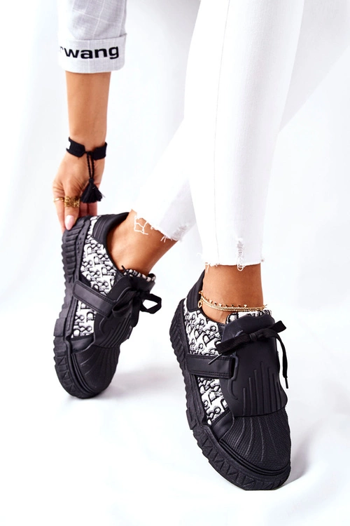 Damskie Sportowe Buty Sneakersy Czarne Dreams