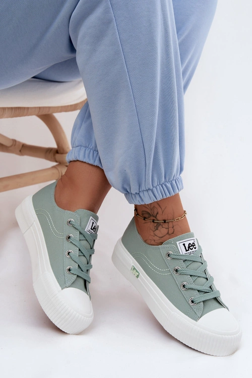 Trampki Damskie Na Platformie LEE ISLA C WOMEN LOW 50261002.98K Miętowe