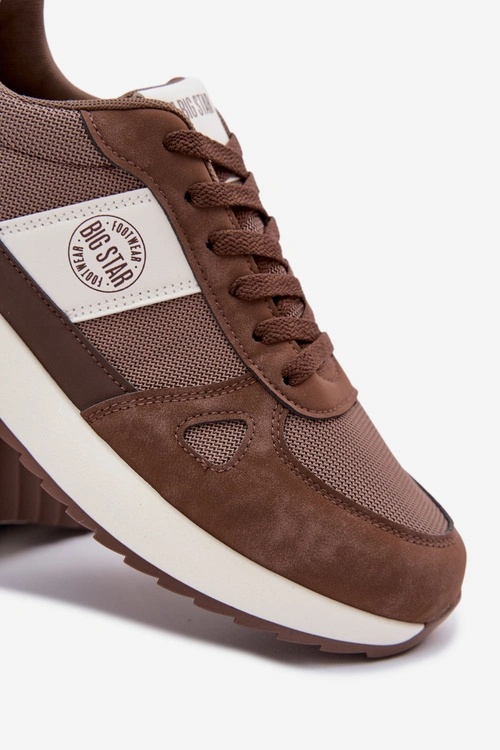 Buty Sportowe Sneakersy Męskie Big Star TT174353 Brązowe