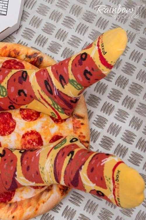 Skarpetki Rainbow Socks Pizza 4 Pary Pepperoni Owoce Morza Włoska