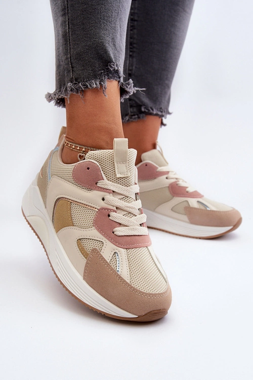 Sneakersy Damskie Na Platformie Multikolor Lenivia